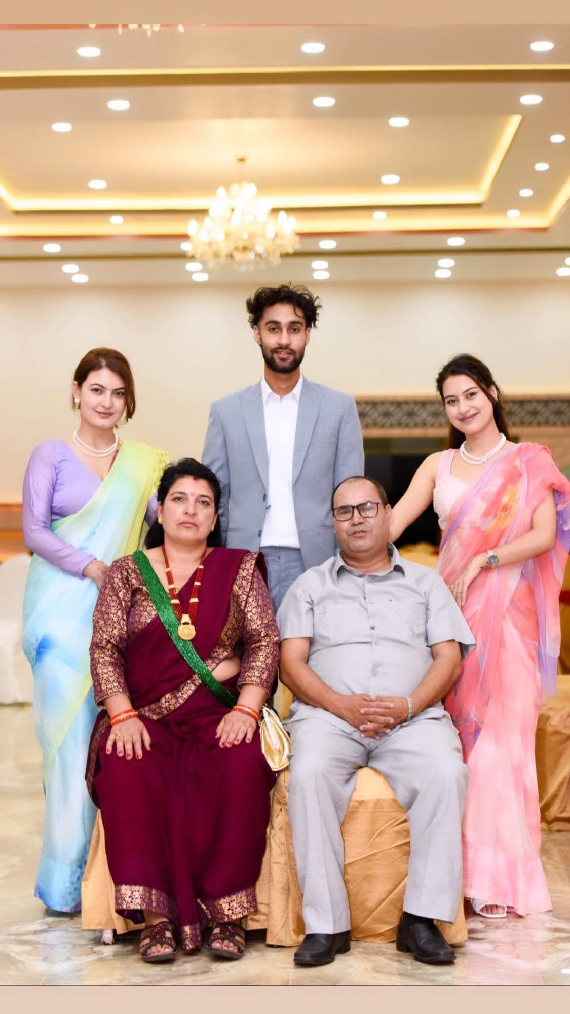 Ranjana together with her family